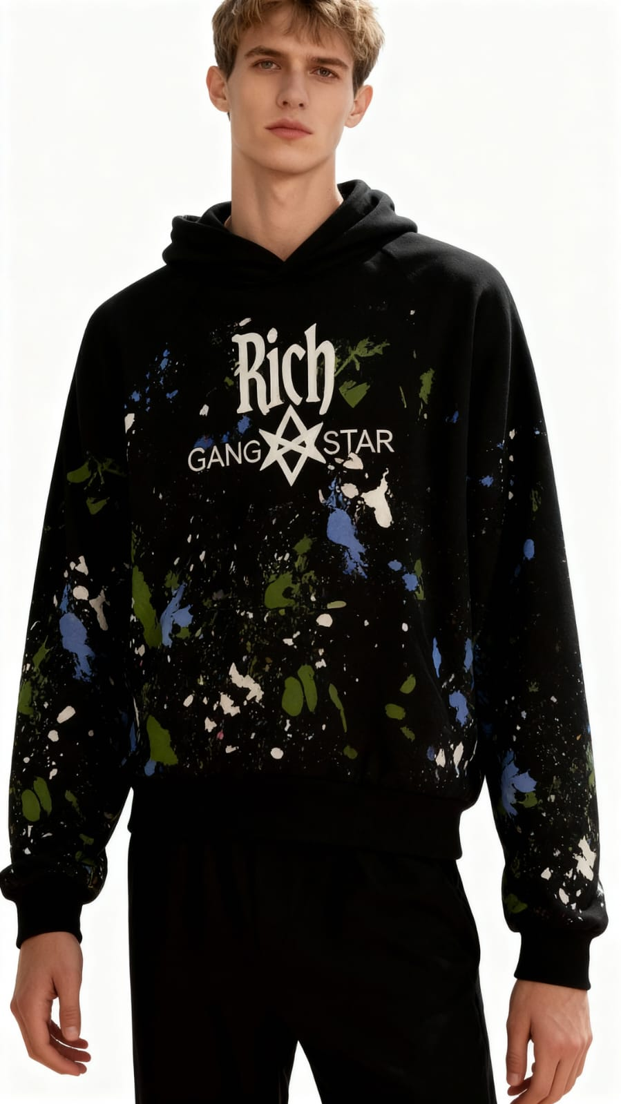 Journey Cotton Hoodie with Bold Logo – Luxury Edition - Image 4