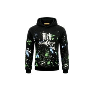 journey cotton hoodie with bold logo – luxury edition