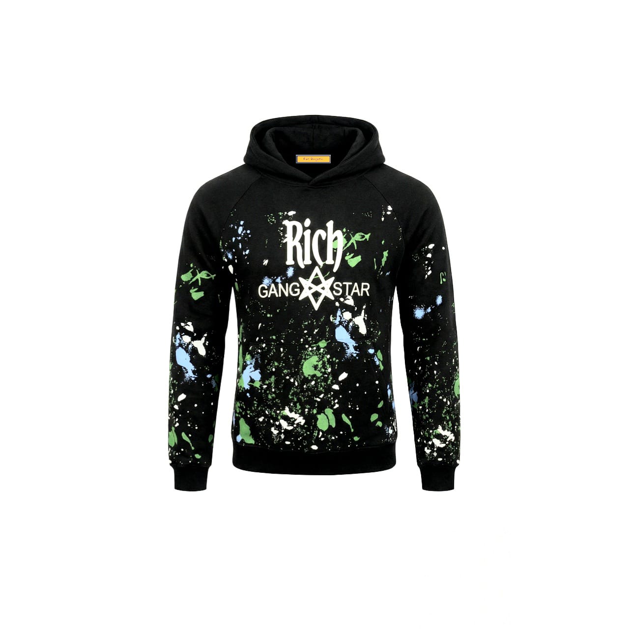 journey cotton hoodie with bold logo – luxury edition