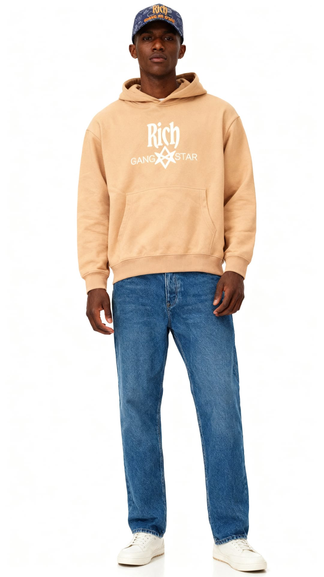 Journey Cotton Hoodie with Bold Logo – Luxury Edition - Image 6
