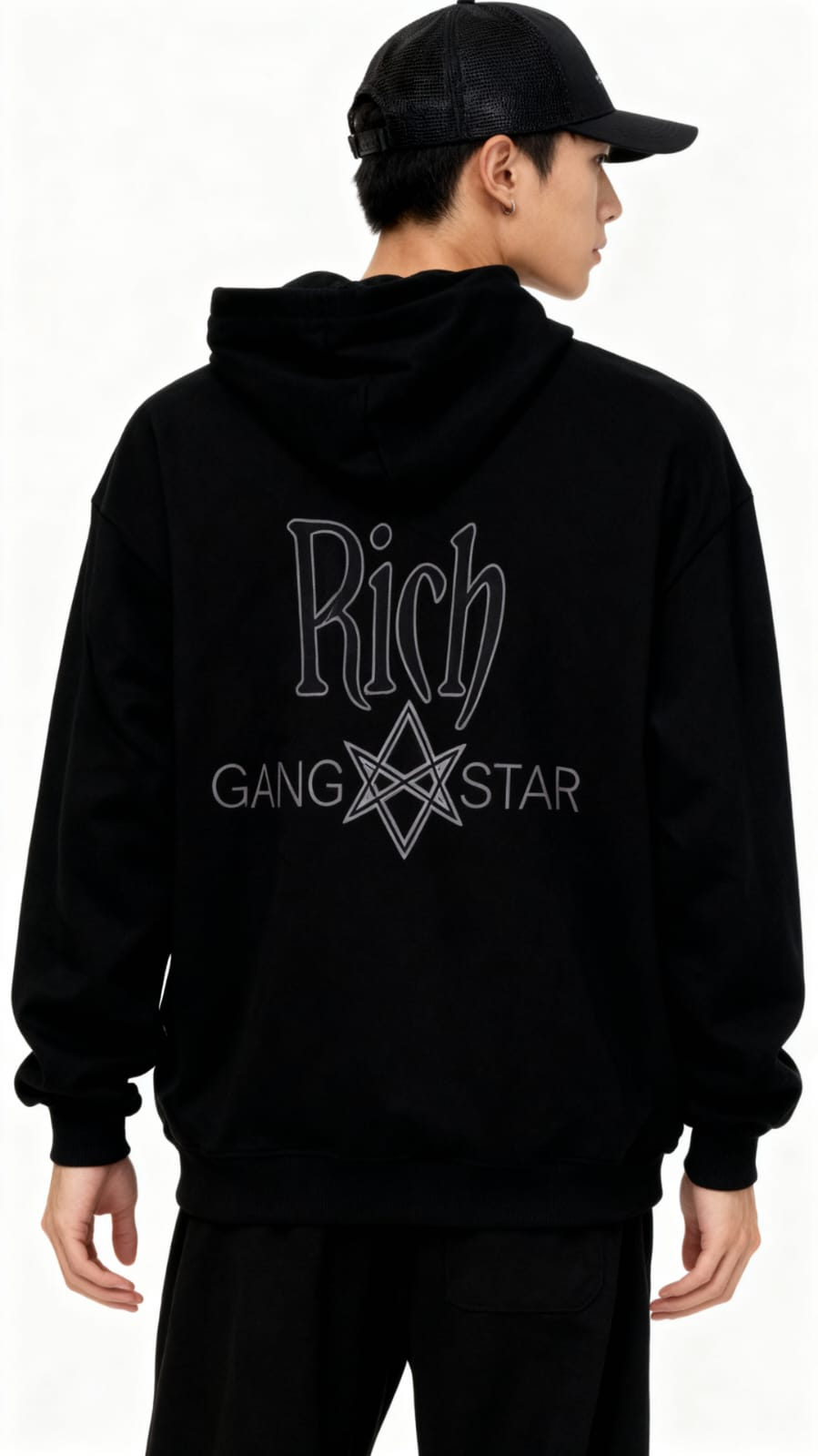 Men’s Breakthrough Black Luxury Tracksuit - Image 2